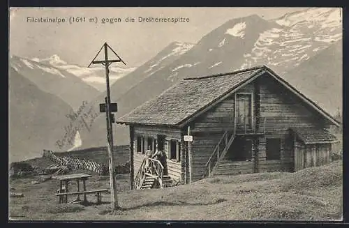 AK Filzsteinalpe, Blick gegen die Dreiherrenspitze