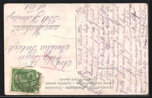 AK Schwarzau, Blick von der Herrengrotte