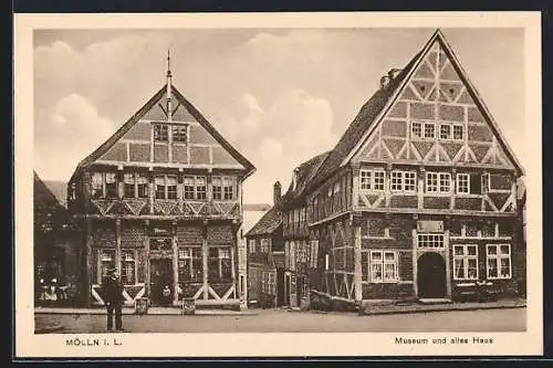 AK Mölln / Lauenburg, Museum und altes Haus