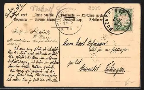 AK München, Partie mit Propyläen