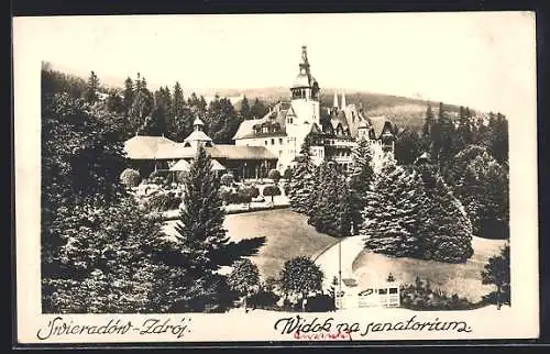 AK Swieradow-Zdroj, Widok na sanatorium