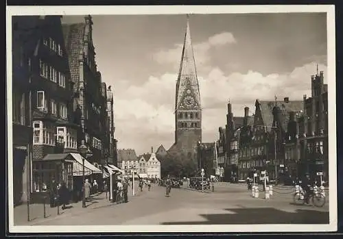 AK Lüneburg, Strasse am Sande & Johanniskirche