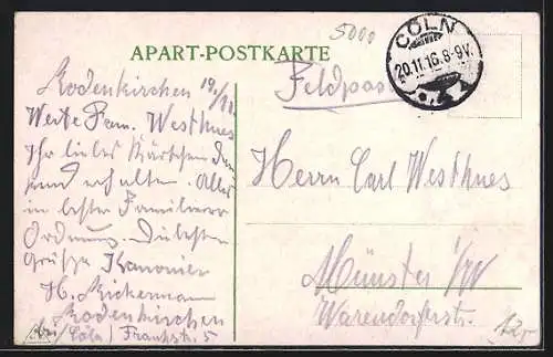 AK Köln, Apostelkirche am Neumarkt