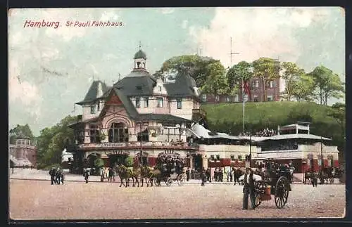 AK Hamburg-St.Pauli, Gasthof St. Pauli Fährhaus