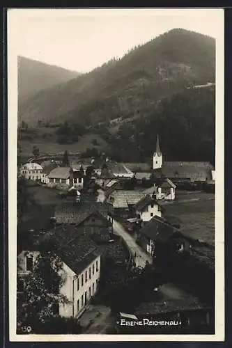 AK Reichenau /Kärnten, Ebene Reichenau aus der Vogelschau