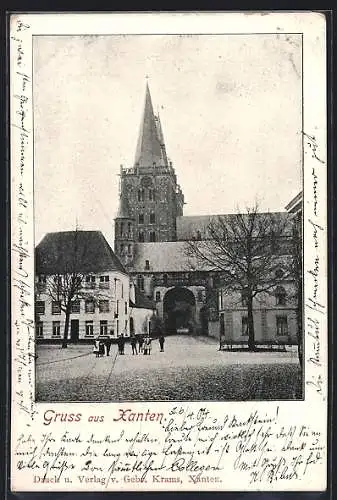 AK Xanten, Blick zur Kirche