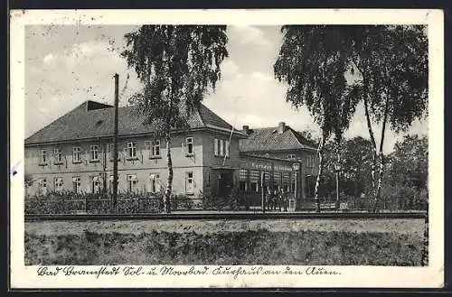 AK Bad Bramstedt, Sol- und Moorbad, Kurhaus an den Auen