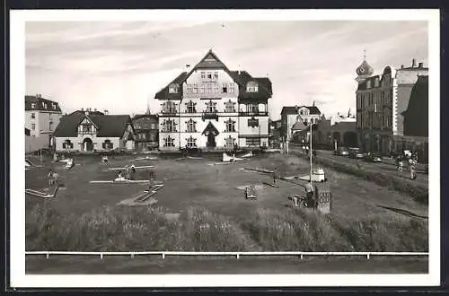 AK Westerland auf Sylt, Golfplatz und Hotel Atlantic