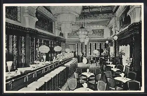 AK Frankfurt a. M., Gasthaus Hemberger-Casino v. Carl Hemberger, Innenansicht