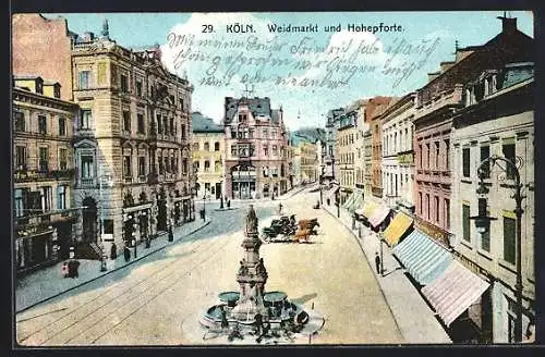 AK Köln, Waidmarkt & Hohepforte