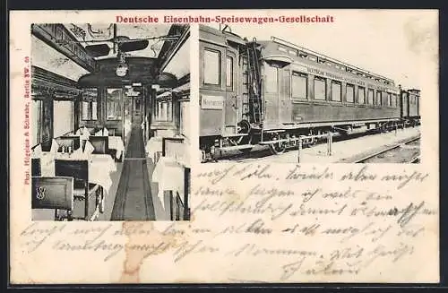 AK Wagen der Deutsche Eisenbahn-Speisewagen-Gesellschaft