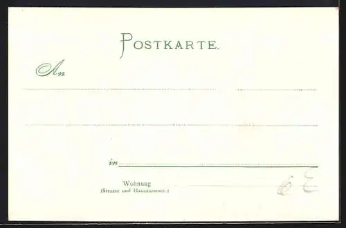 AK Heinrich von Stephan, Sekretär des deutschen Reichspostamtes, Postgeschichte