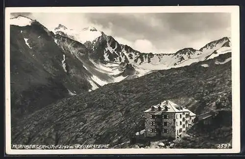 AK Nürnbergerhütte, Berghütte mit Umgebung