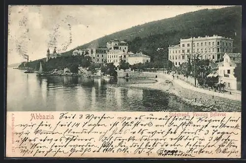 AK Abbazia, Partie am Südstrand