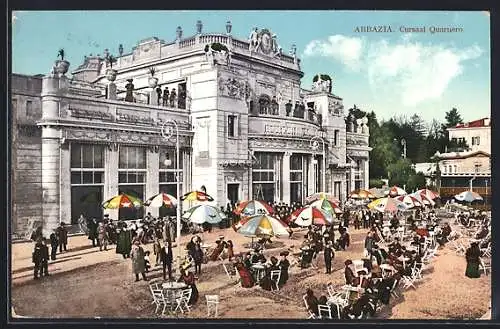 AK Abbazia, Kursaal Quarnero mit Café