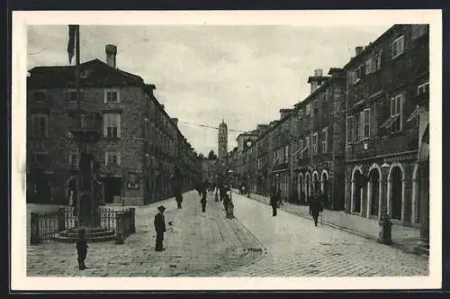 AK Dubrovnik, Rue du roi Pierre, Strassenpartie