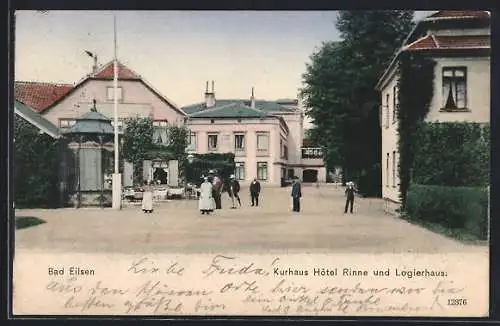 AK Bad Eilsen, Kurhaus Hôtel Rinne und Logierhaus