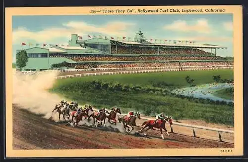 AK Inglewood, California, There they go, Hollywood Turf Club