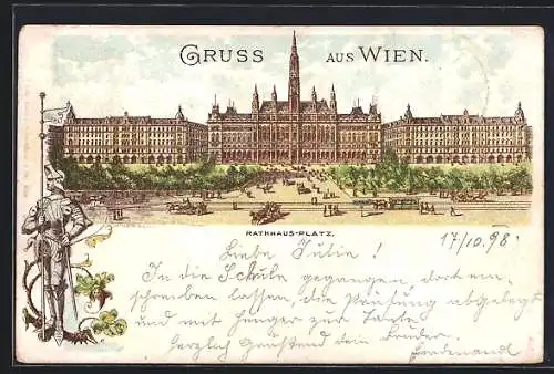 Lithographie Wien, Rathausplatz