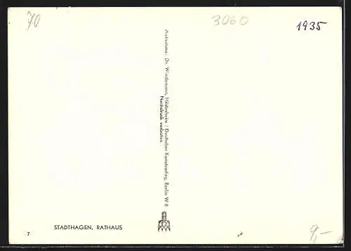 AK Stadthagen, Das Rathaus