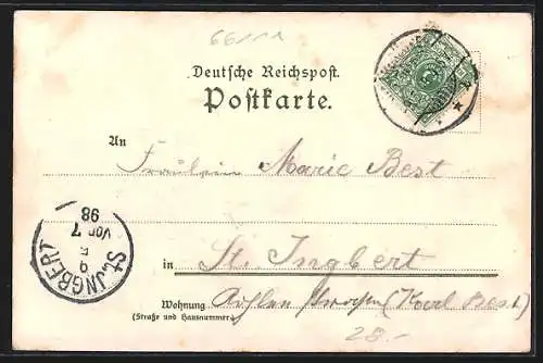 Lithographie Saarbrücken-St. Johann, Erstürmung des Spicherer Berges, Spichernberg, Ehrenthal