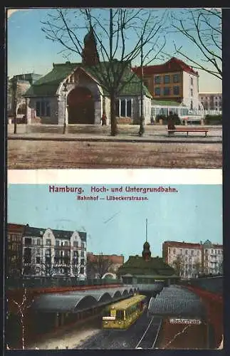 AK Hamburg-Hohenfelde, U-Bahnhof Lübeckerstrasse, Kirche