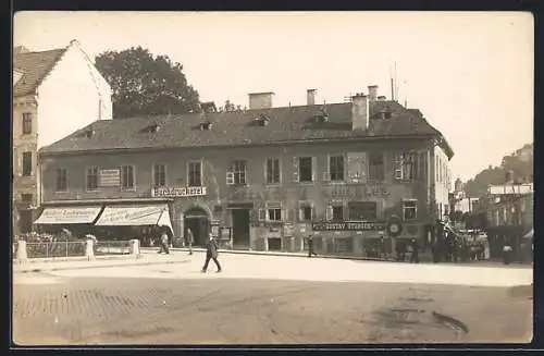 AK Salzburg, Strassenpartie an der Buchdruckerei