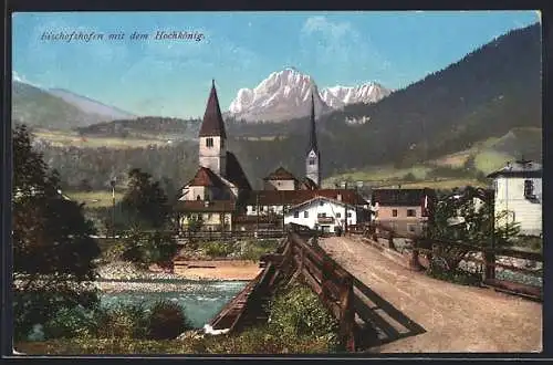 AK Bischofshofen, Stadtpartie mit dem Hochkönig