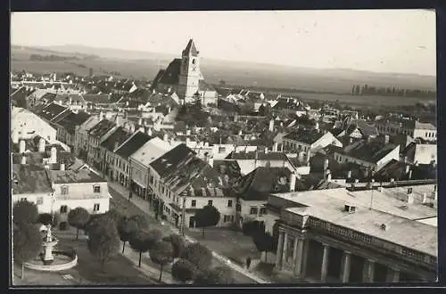 AK Eisenstadt /Burgenland, Teilansicht aus der Vogelschau