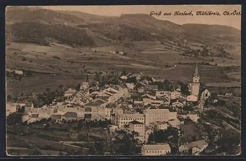 AK Haslach /Mühlkreis, Teilansicht mit Kirche