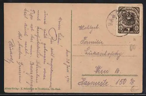 AK Haslach /Mühlkreis, Teilansicht mit Kirche