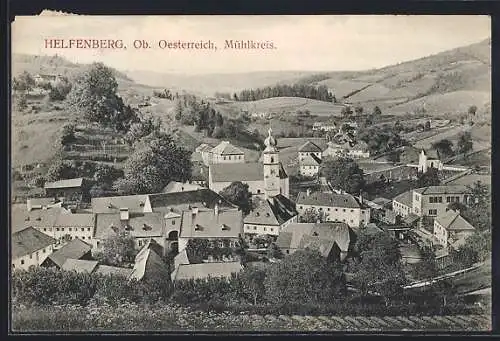 AK Helfenberg /Mühlkreis, Teilansicht mit Kirche