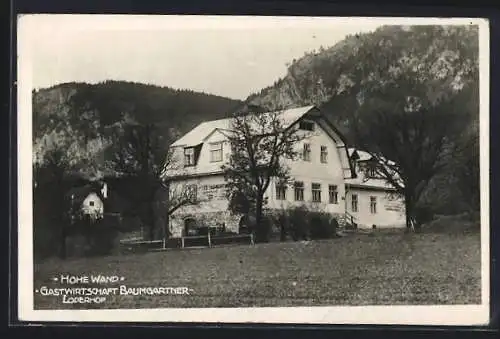 AK Muthmannsdorf, Gastwirtschaft Baumgartner - Loderhof