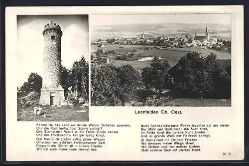 AK Leonfelden, Aussichtsturm und Gesamtansicht