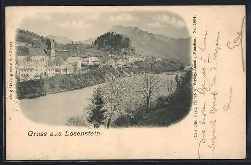 AK Losenstein, Teilansicht mit Kirche