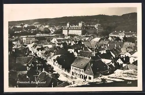 AK Eisenstadt, Ortsansicht aus der Vogelschau