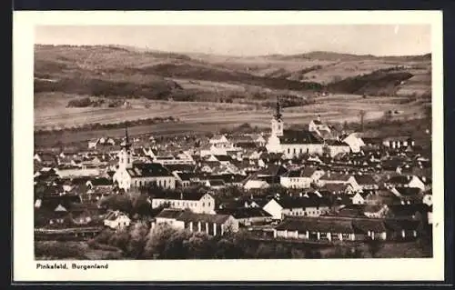 AK Pinkafeld /Burgenland, Teilansicht aus der Vogelschau