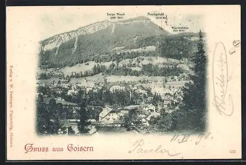 AK Goisern, Ewige Wand, Predigstuhl und Wurmstein