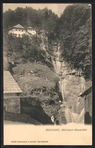 AK Hallstatt, Mühlbach-Wasserfall