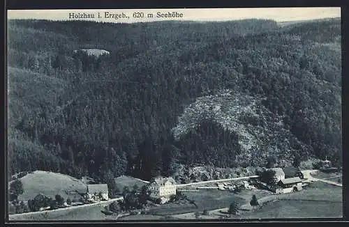 AK Holzhau /Erzgeb., Ortsansicht aus der Vogelschau