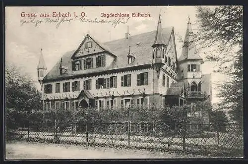 AK Erbach / Odenwald, Jagdschloss Eulbach