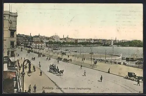AK Hamburg-Neustadt, Alter und Neuer Jungfernstieg