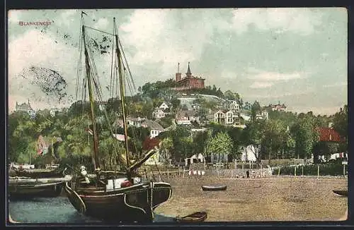 AK Hamburg-Blankenese, Blick auf den Süllberg