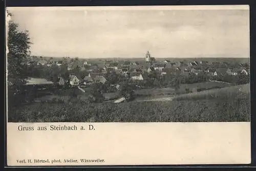 AK Steinbach / Donnersberg, Teilansicht mit Kirche