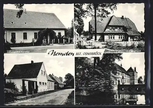 AK Nemden /Osnabrück, Lebensmittel Schweer, Hof Wegmann und Ledenburg