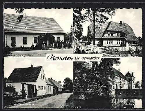 AK Nemden /Osnabrück, Lebensmittel Schweer, Schule und Hof Wegmann