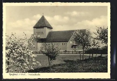 AK Borghorst i. Westf., Partie an der Marienkirche