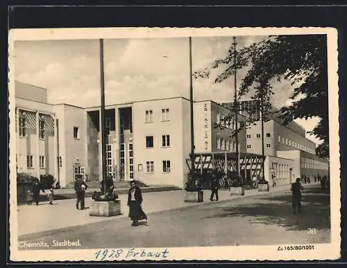 AK Chemnitz, Eingang zum Stadtbad