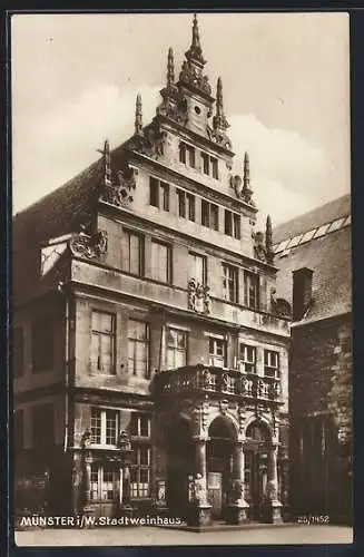 AK Münster i. W., Partie am Stadtweinhaus