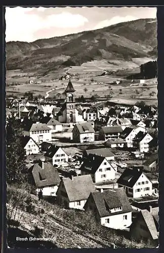 AK Elzach /Schwarzwald, Ansicht vom Hang aus